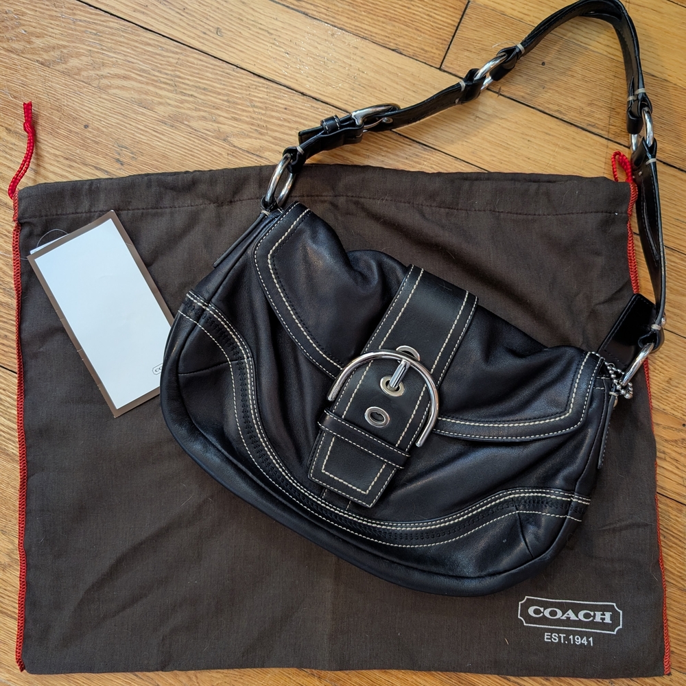 Coach Soho Black Leather Bag